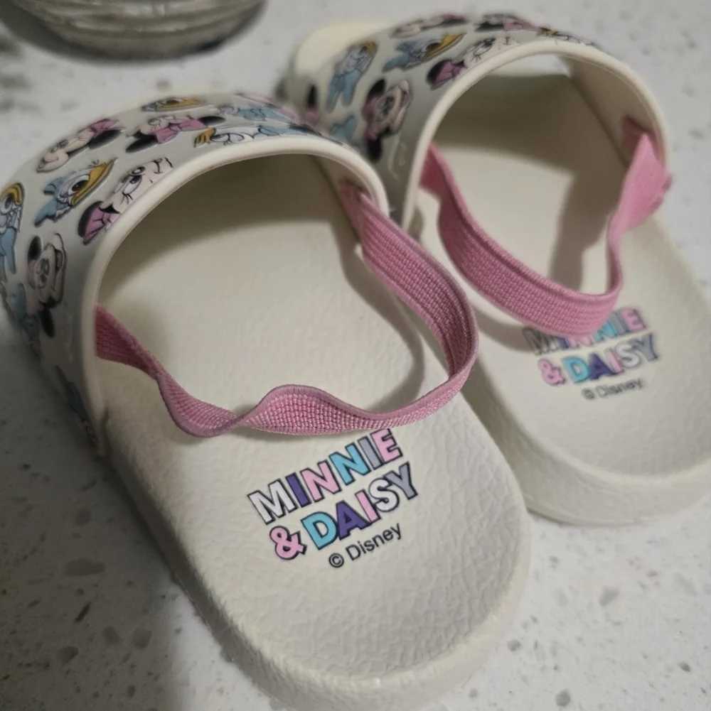 Primark Kids Sandals - White and Pink with Character Design